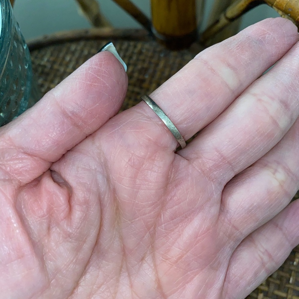 Macy’s 925 Silver Ruby Red Stone Heart Ring Size 8 - image 2